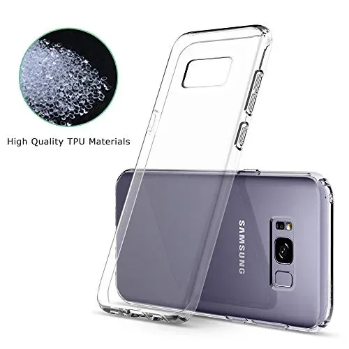 DOSMUNG Custodia per Samsung Galaxy S8,Trasparente S8 - immagine 2