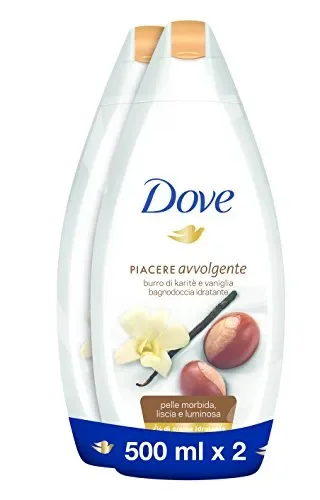 Dove Bagnoschiuma – Burro di Karitè – Pacco da 2 x 500 ml