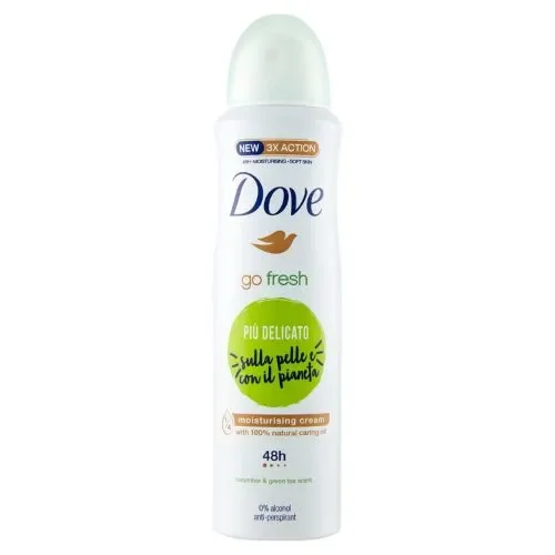 Dove Deodorante Spray Go Fresh Cetriolo & Tè Verde 150 ml – Freschezza Leggera e Protezione 48 Ore