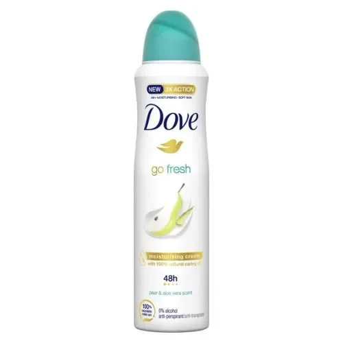 Dove Deodorante Spray Go Fresh Pera & Aloe Vera 150 ml – Freschezza Naturale e Protezione 48 Ore