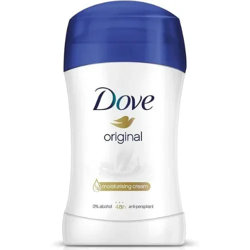 Dove Deodorante Stick Original 40 ml – Protezione Delicata e Pelle Morbida Ogni Giorno
