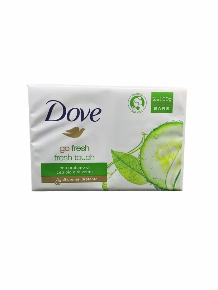 Dove saponette go fresh touch profumo di cetriolo e tè verde 2×100 gr