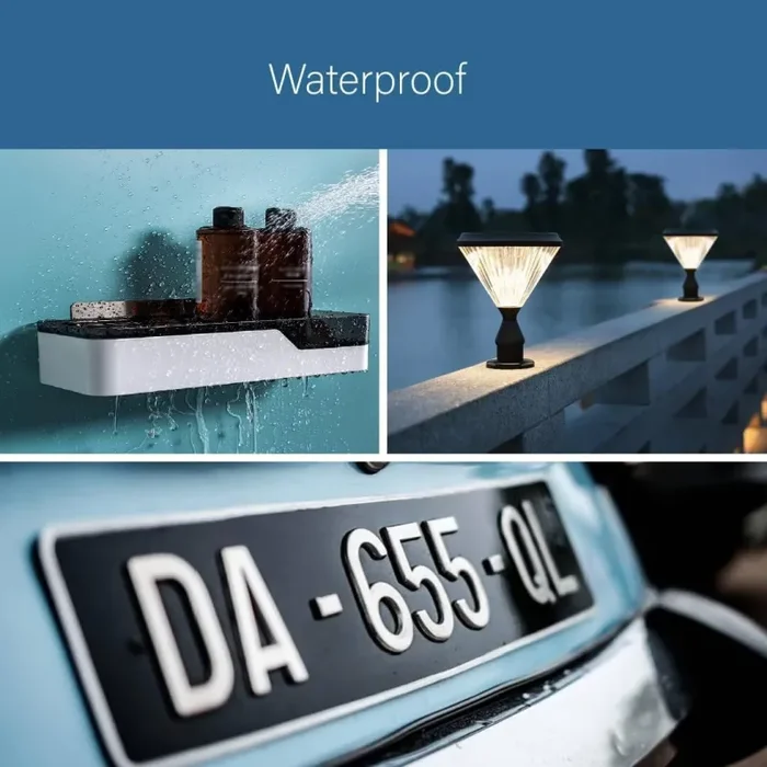 Dpm tapes – 1600T Nastro Biadesivo per interni ed esterni, impermeabile, Nastro di Montaggio per oggetti, in Schiuma PE, fissaggio oggetti, quadri, applicazioni permanenti (19 mm x 3 m) - immagine 3