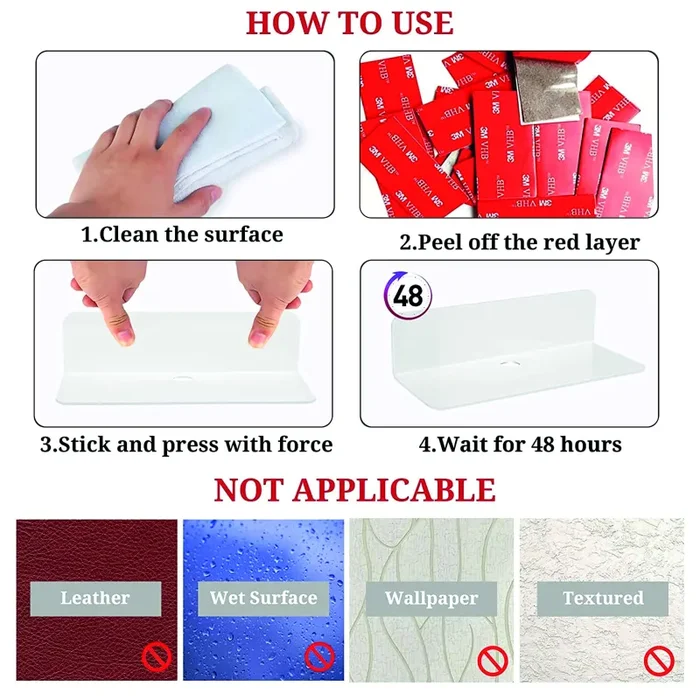 Dpm tapes VHB – Pads Nastro biadesivo Extraforte in schiuma acrilica rettangolari, Resistenza All’acqua e Alle Alte Temperature, per Auto, Casa e Ufficio (25 mm x 50 mm) (15 pezzi) - immagine 3