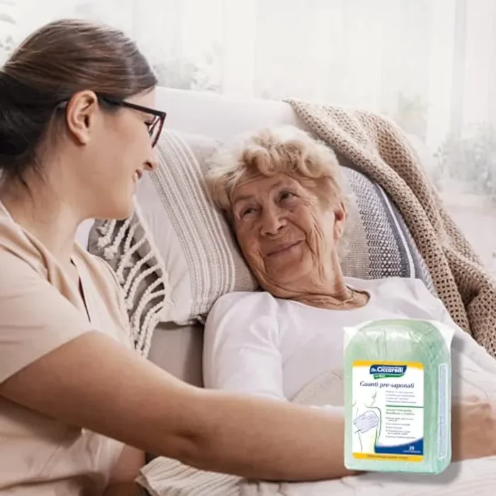 Dr. Ciccarelli Spugna Guanto Pre-saponato, Pacco da 20 Pezzi - immagine 3
