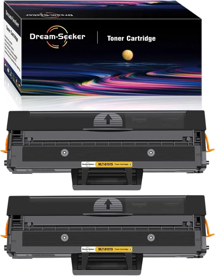 Dream-seeker Compatibile con Samsung 101S MLT-D101S Cartucce di Toner per Samsung SCX3405 SCX3400 ML-2161 ML2160 SCX3401 ML-2162 ML-2166W SF-761P SCX-3406W SCX-3401FH (2 Nero)