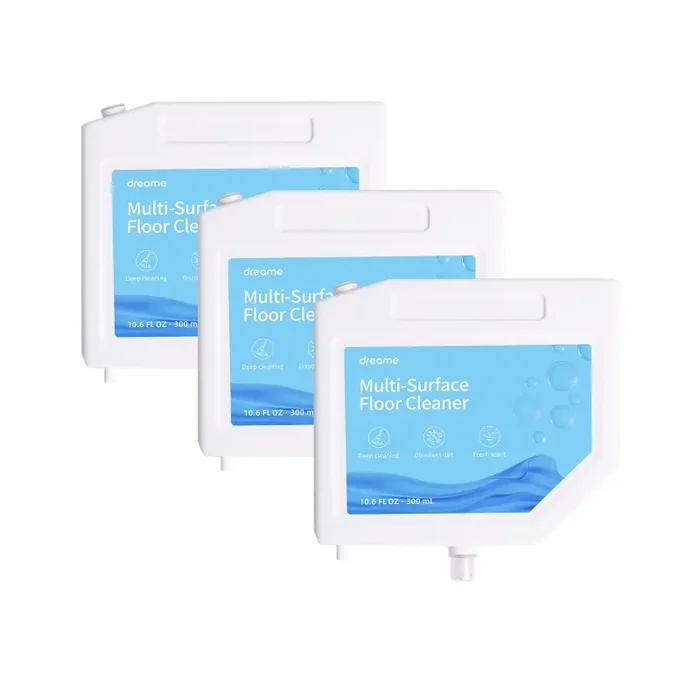 Dreame Soluzione Liquido Detergente Pavimenti per Aspirapolvere Robot Dreame L10s Ultra, 300ml x 3 Pezzi