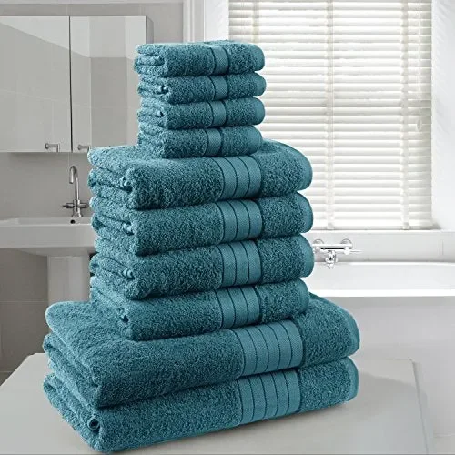 Dreamscene morbido asciugamani Set Regalo, Cotone, Foglia, 10 pezzi - immagine 3