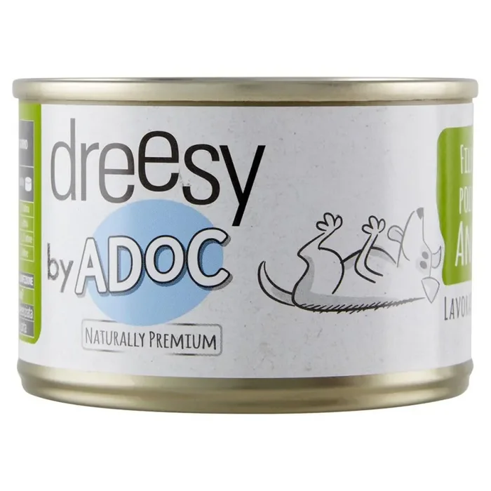 DREESY by ADoC Dog Cane Filetti di Pollo con Anatra – 24 Lattine da 170 gr