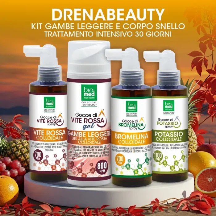 DRENABEAUTY – Kit Gambe Leggere e Corpo Snello | Trattamento Intensivo 30 Giorni