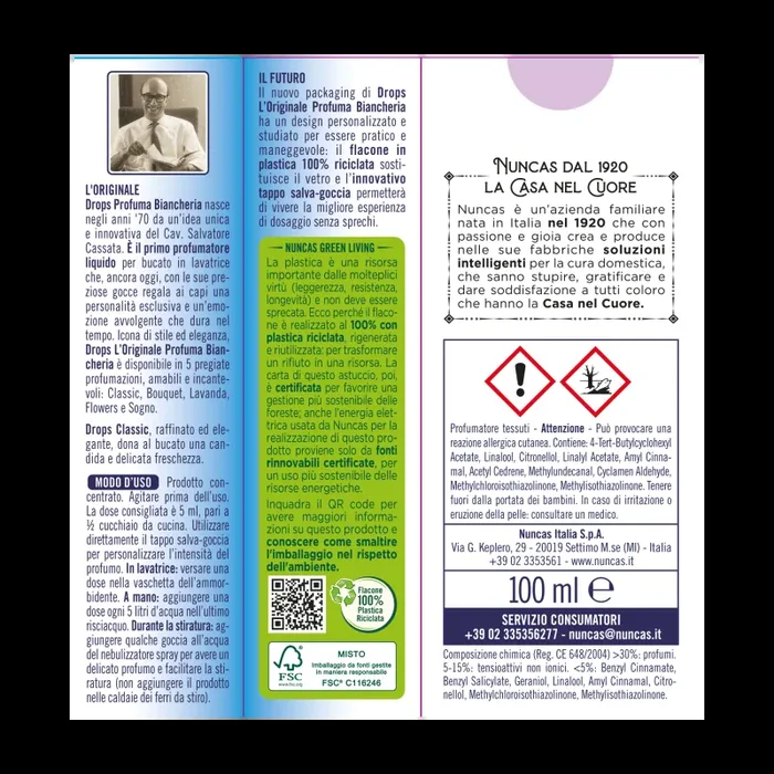 Drops Profuma Biancheria Classic – 100ml - immagine 3