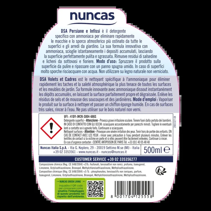 Dsa Detergente Persiane e Infissi – 500ml Online ora - immagine 2