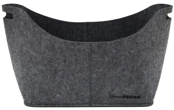 DuneDesign Borsa di Feltro Artificiale 40x25x30cm per 40x25x30 cm, Grigio