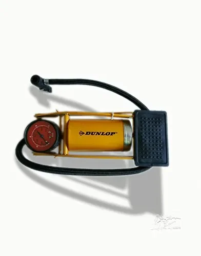 Dunlop – pompa a pedale, ad aria, da bicicletta e auto, a… - immagine 3