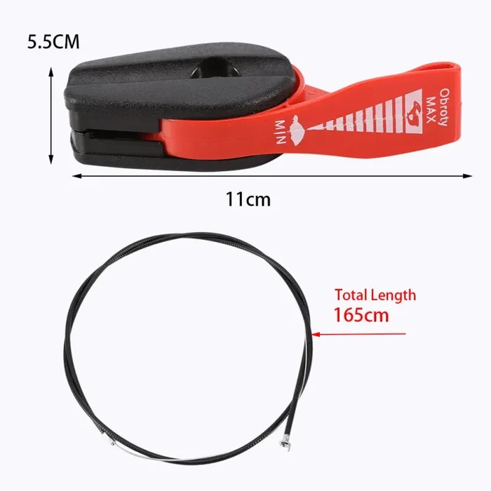 Duokon Universale 65 ” Gas Switch Kit Tosaerba Acceleratore Cavo Nero - immagine 2