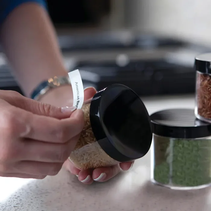 Dymo LetraTag etichette originali in plastica – rotolo da 12 mm x 4 m – stampa nera su bianco – LT etichette autoadesive per etichettatrice LetraTag – 2 pezzi - immagine 3