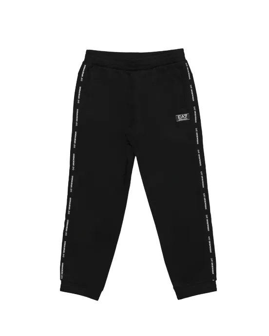 EA7 Pantalone di cotone con bande logate 6DBP58 BJEXZ