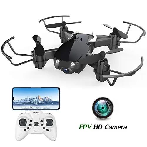 EACHINE E61HW Drone con Telecamera HD WiFi FPV Mini Droni per nero Fornitura