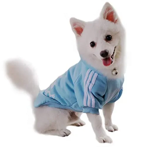 Eastlion Adidog, maglioncino per cucciolo di cane a maniche corte, M, Blau Vendita online