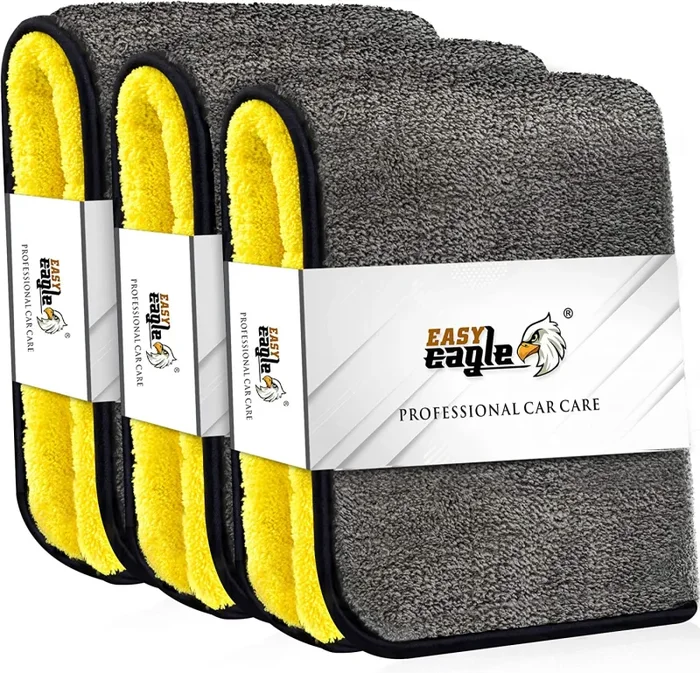 EASY EAGLE Set di Pulizia Auto, Guanto e Panno in Microfibra per Lavaggio Pulizia - immagine 3