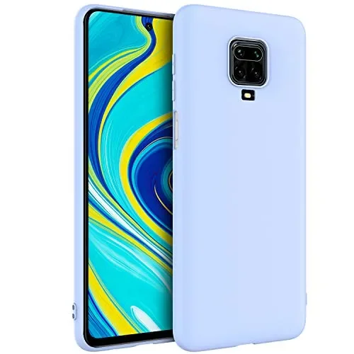 EasyAcc Custodia per Xiaomi Redmi Note 9S/9 PRO/PRO Max, Morbido TPU Azzurro