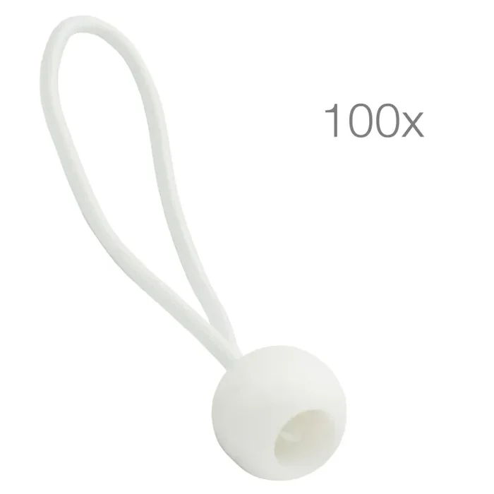 ECENCE 100x Gommini di tensionamento gommini tensionamento, Bianco