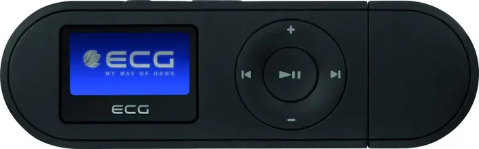 ECG PMP 20 4GB Black MP3 – MP3 WMA, WAV; memoria interna 4 GB; dittafoni; ingresso cuffie; USB 2.0; auricolari in-ear, colore: nero