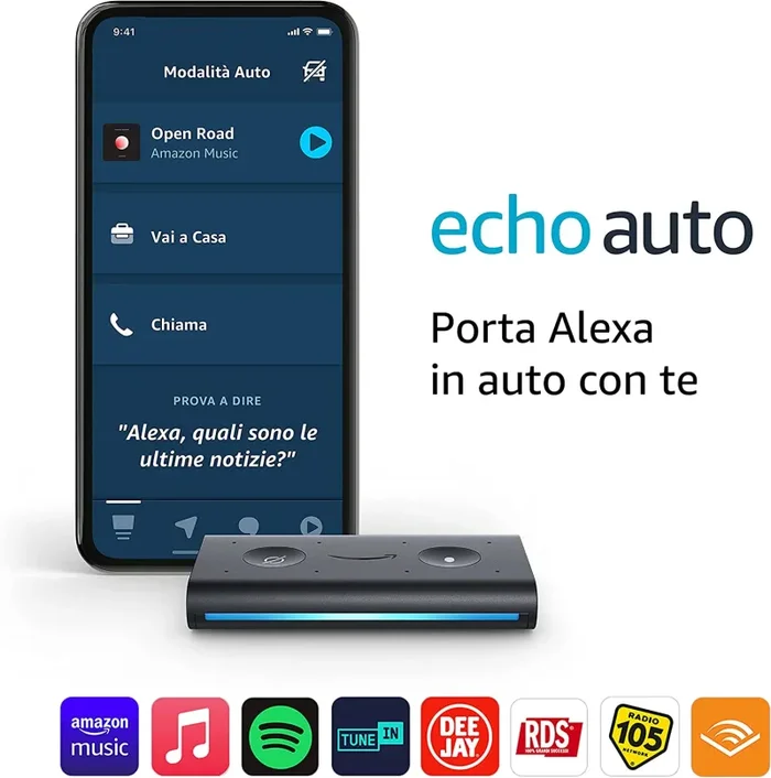 Echo Auto – Porta Alexa in auto con te