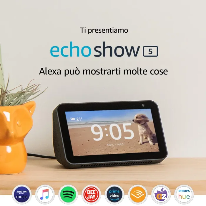 Echo Show 5 – Schermo compatto e intelligente con Alexa, Nero - immagine 3
