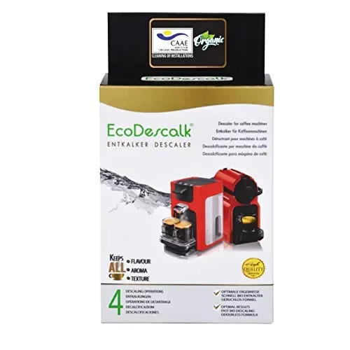 EcoDescalk Biologico in Polvere, 4 Sacchetti. Pack 1×4 Sacchetti
