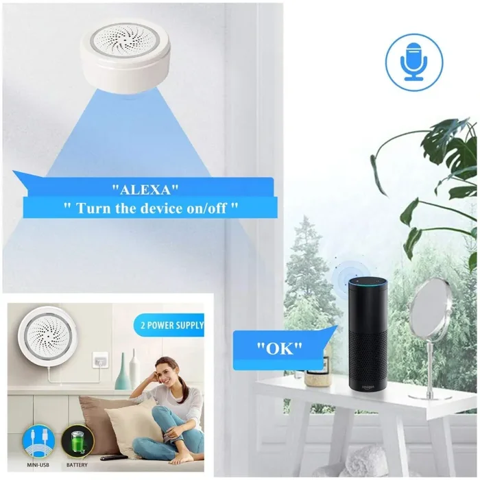 ECOOLBUY Smart WiFi Sensore di umidità della Temperatura Esterna per Interni… - immagine 3
