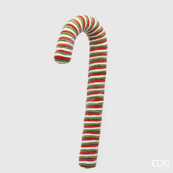 EDG Enzo De Gasperi Addobbo Natale Candycane H 39 Cm Green Red 1 Pz