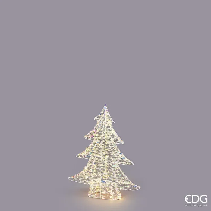 EDG Enzo De Gasperi Albero di Natale Led Stripes 720 MicroLed H 58 Cm L 48 Cm L 9,5 Cm Natural