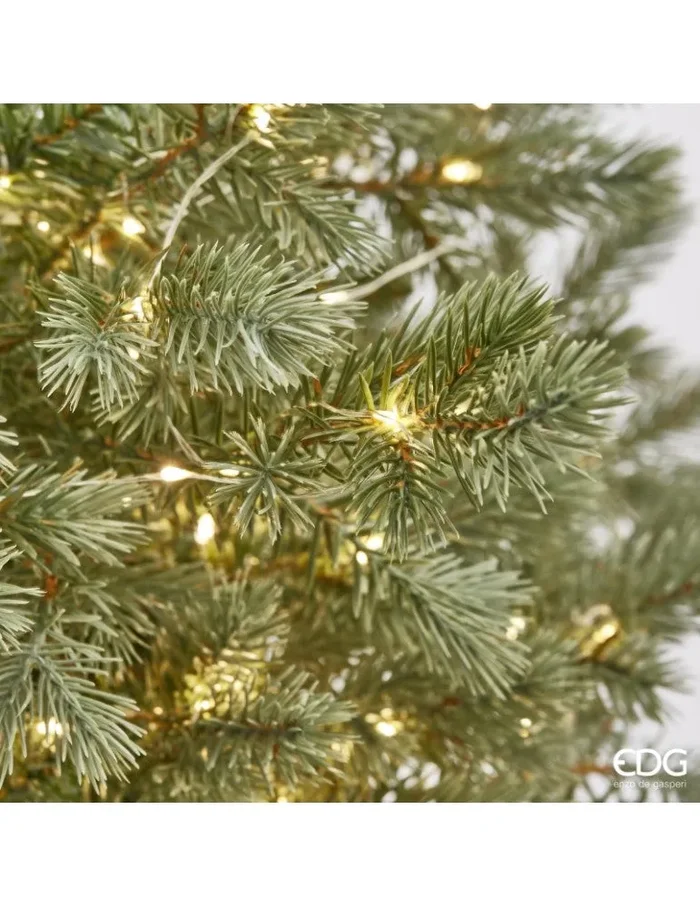 EDG Enzo De Gasperi Albero di Natale Pino Argentato H 120 cm D 99 Cm con 480 Led Online ora - immagine 2