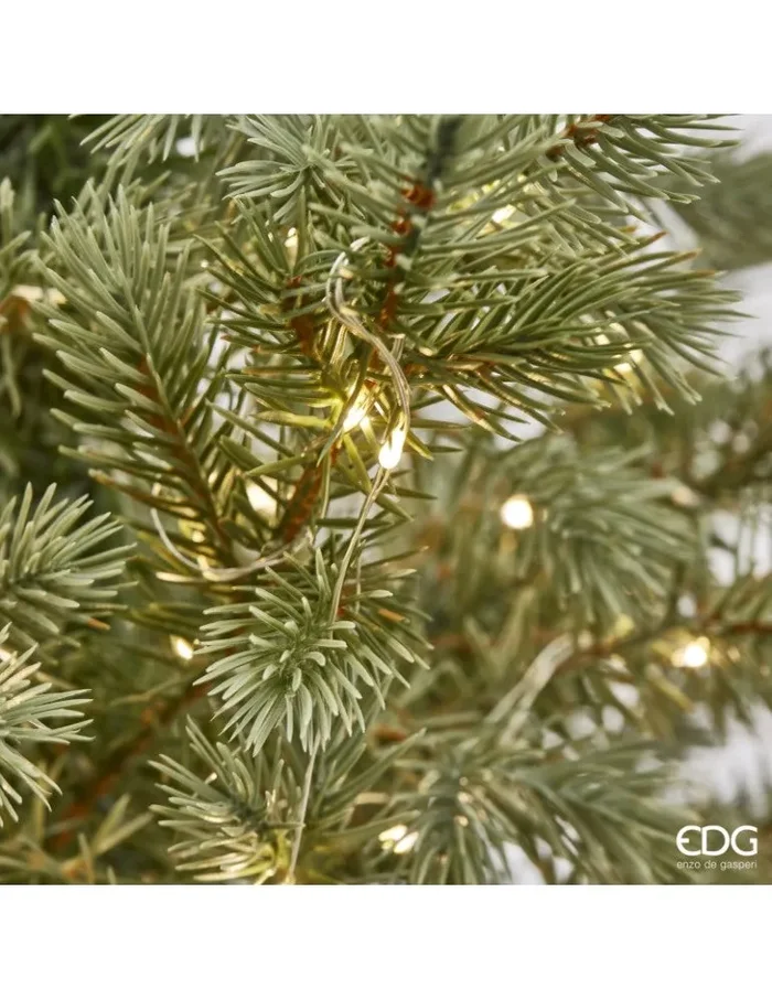 EDG Enzo De Gasperi Albero di Natale Pino Argentato H 120 cm D 99 Cm con 480 Led Online ora - immagine 3