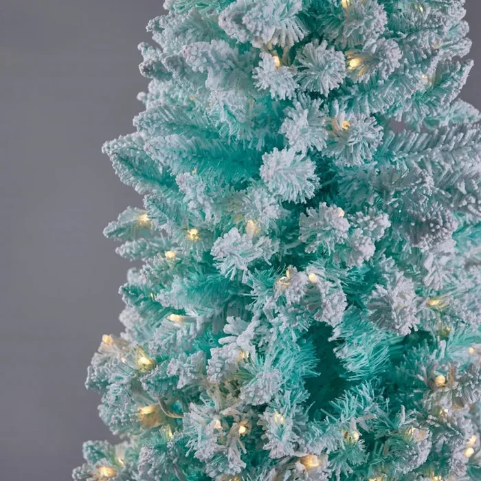 EDG Enzo De Gasperi Albero di Natale Pino Candy Innevato con 360 Led H 180 Cm D 71 Cm Tiffany – OFFERTA ULTIMO PEZZO - immagine 2