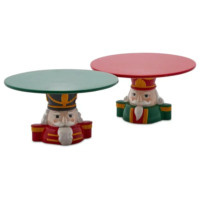 EDG Enzo De Gasperi Alzata di Natale Soldatino H 15 Cm D 27 Cm Verde Rosso 1 Pz