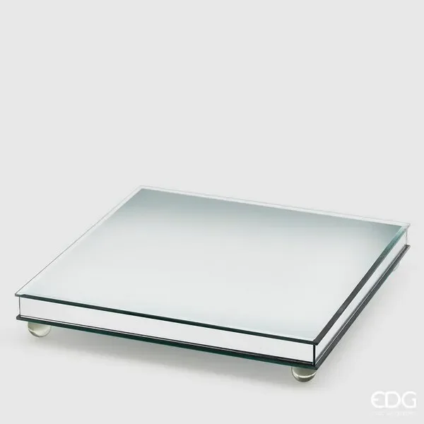 EDG Enzo De Gasperi Alzata Specchio con Piedi H5X30X30 Silver