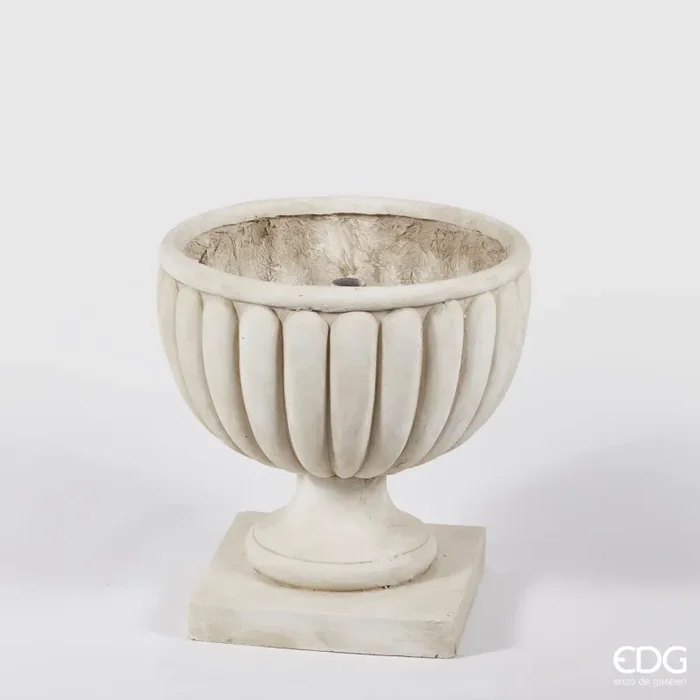EDG Enzo De Gasperi Base Coppa per Albero di Natale H 46 cm D 45 cm Ivory