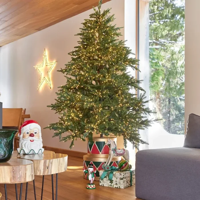 EDG_Enzo De Gasperi Base per Albero Natale Tamburo per Pino H 49 Cm D 45 Cm 19 Kg Verde Rosso In saldo - immagine 3