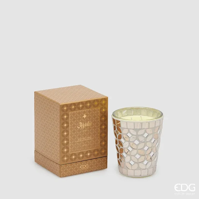 EDG Enzo De Gasperi Candela Agadir con Profumo 360 Gr H 12 Cm D 10,5 Cm Oud