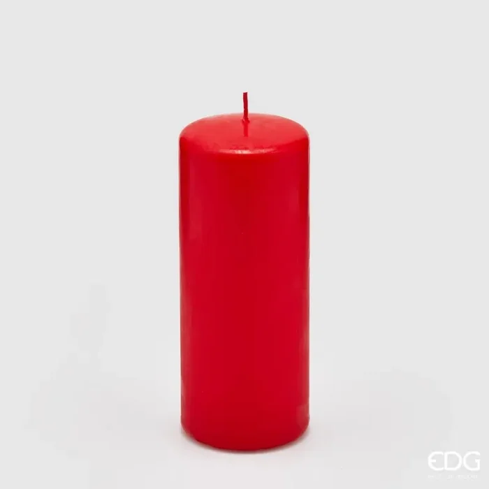 EDG Enzo De Gasperi Candela Classic Moccolo H 15 Cm D 6 Cm Red Online ora