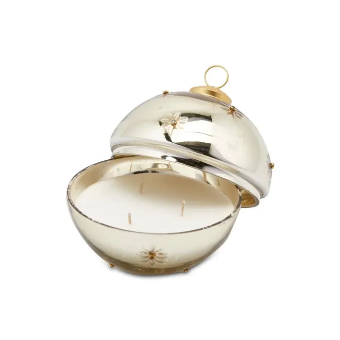 EDG Enzo De Gasperi Candela con Vetro Sfera Stelle D 13 cm Gold Oro