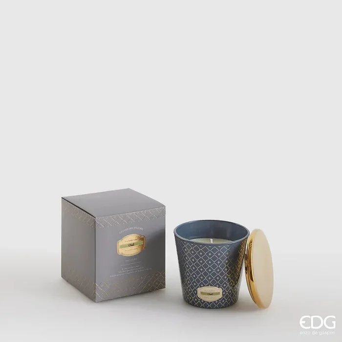 EDG Enzo De Gasperi Candela Enigma con Profumo H 8 Cm 160 Gr Oud Scatola Regalo