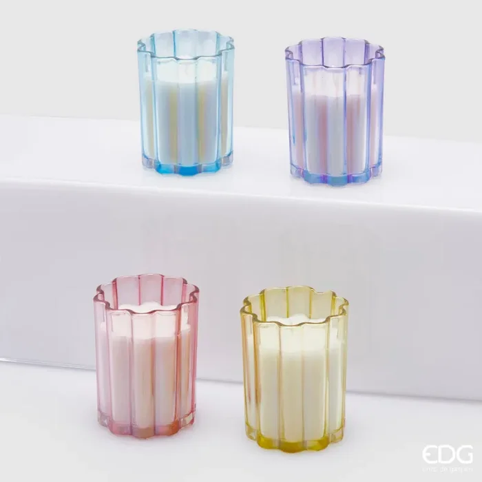 EDG Enzo De Gasperi Candela Fiori Con Profumo 4 Ass. H.9 D.7,5 C4 Mixed