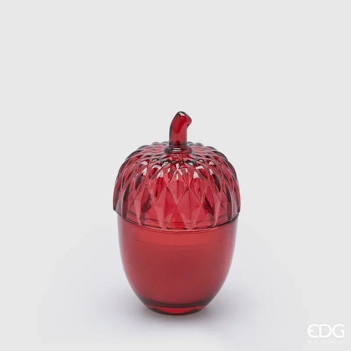 EDG Enzo De Gasperi Candela Ghianda con Profumo H 11,5 Cm D 7,5 Cm Berry Fruit