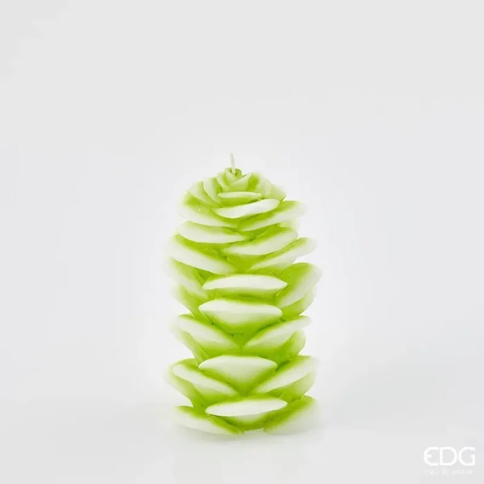 EDG Enzo De Gasperi Candela Ginger H 16 Cm D 10 Cm Verde Chiaro