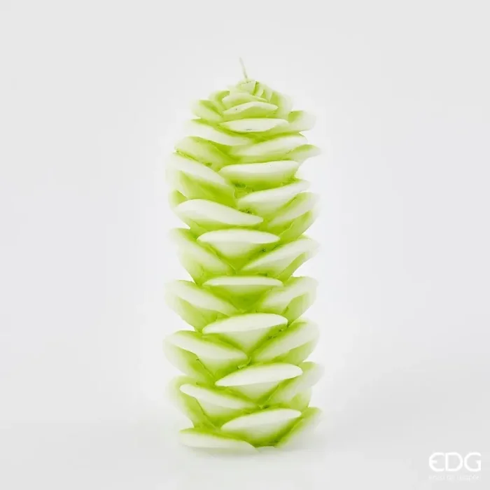 EDG Enzo De Gasperi Candela Ginger H 22 Cm D 10 Cm Verde Chiaro