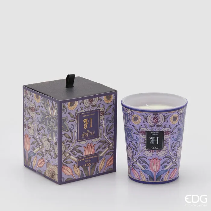 EDG Enzo De Gasperi Candela Heritage con Profumo H 16 Cm Pure Gardenia Moda