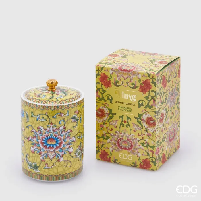 EDG Enzo De Gasperi Candela Ming Con Profumo H.14 D.9 C4 Pineapple & Coconut Online ora